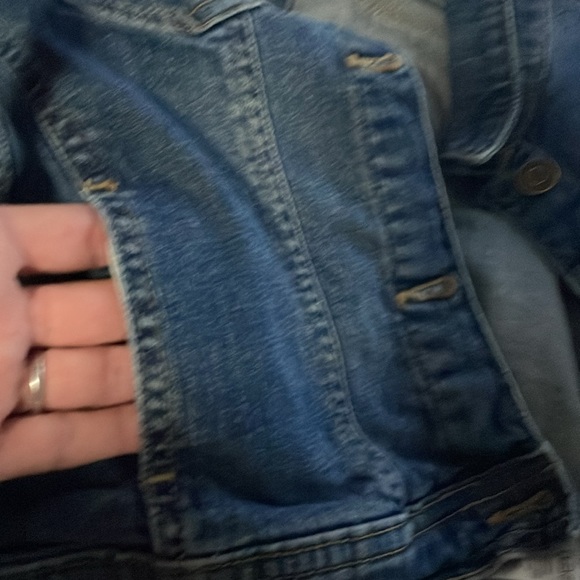 Gap for Good Girls Blue Jean Denim Jacket Large - Picture 5 of 6